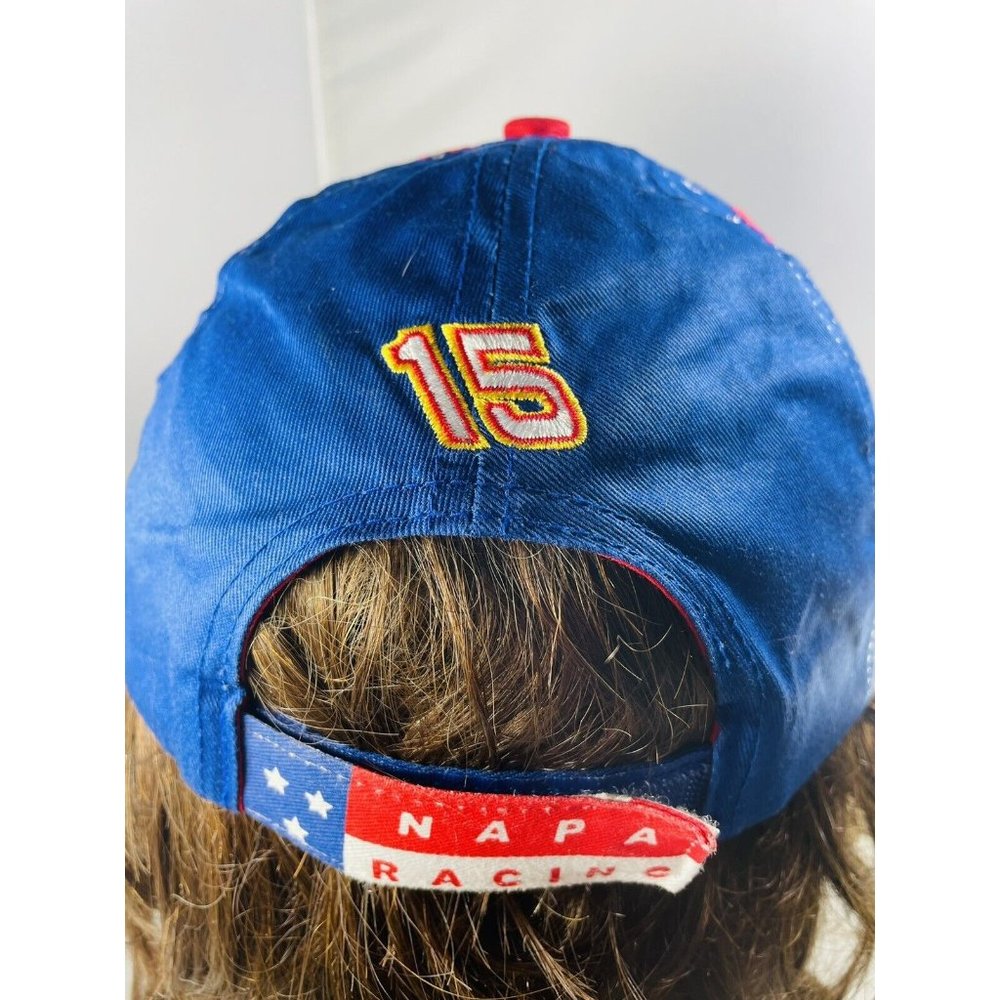 Napa Official Racing #15 Red White & Blue With Stars Adjustable Baseball Hat Cap - Picture 4 of 10